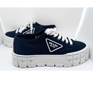 Prada Double Wheel Platform Sneaker (Women), Size 39